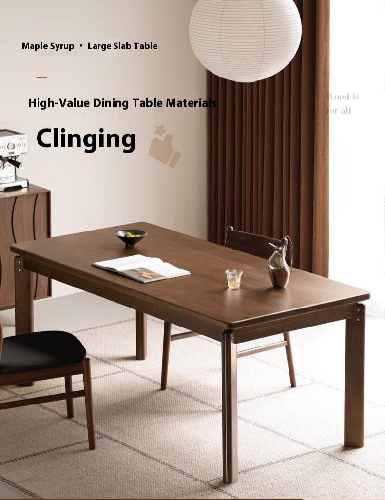 Black Walnut Solid Wood Retro Dining Table