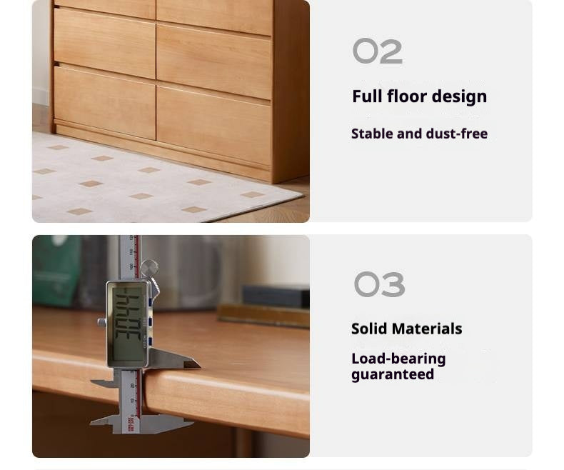 Poplar Solid Wood Modern Minimalist Rotatable Dressing Table