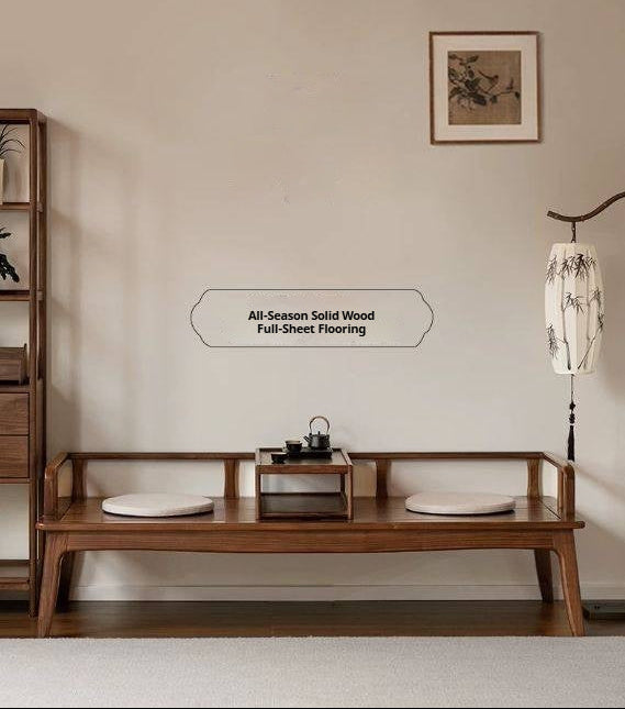 Red Oak Solid Wood Dual Use Sofa