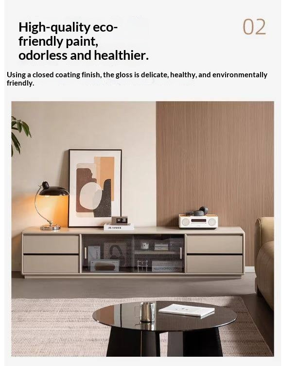 Tulipwood Solid Wood Modern Minimalist Floor Standing TV Stand