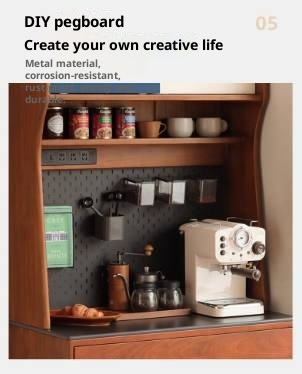 Tulipwood Solid Wood Medieval Style Sideboard