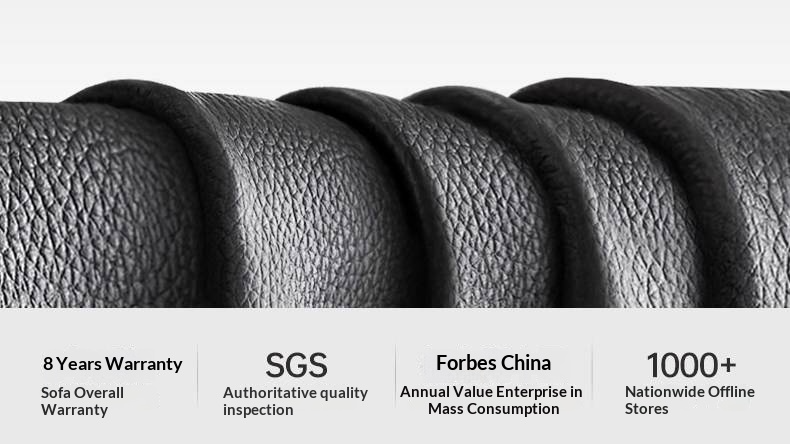 Genuine Leather Soft Bed Cream Style