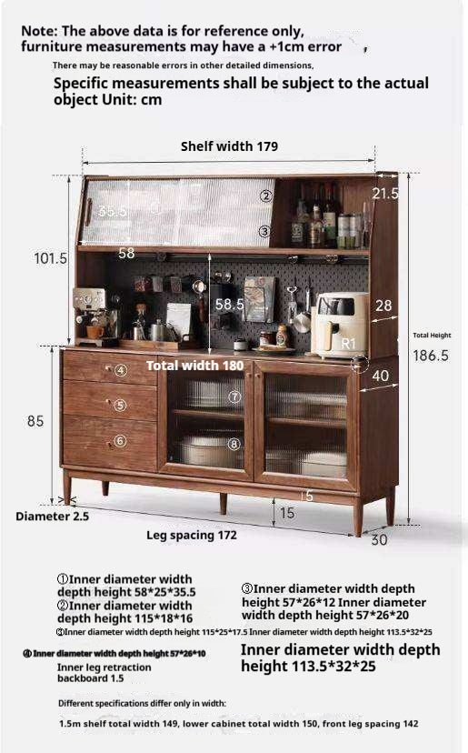 Black Walnut , South American Walnut, Catalpa Solid Wood Sideboard, Buffet Cabinet