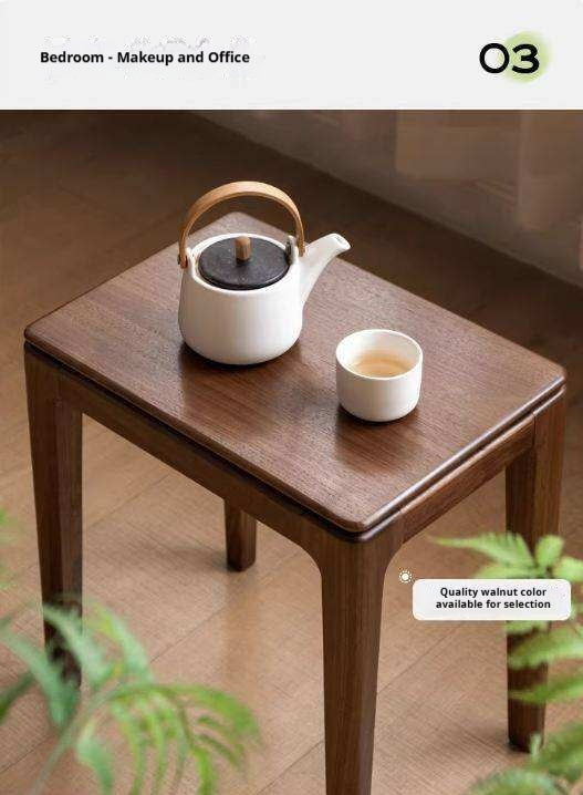 Oak, Ash, Black walnut Solid Wood Modern Style Stool