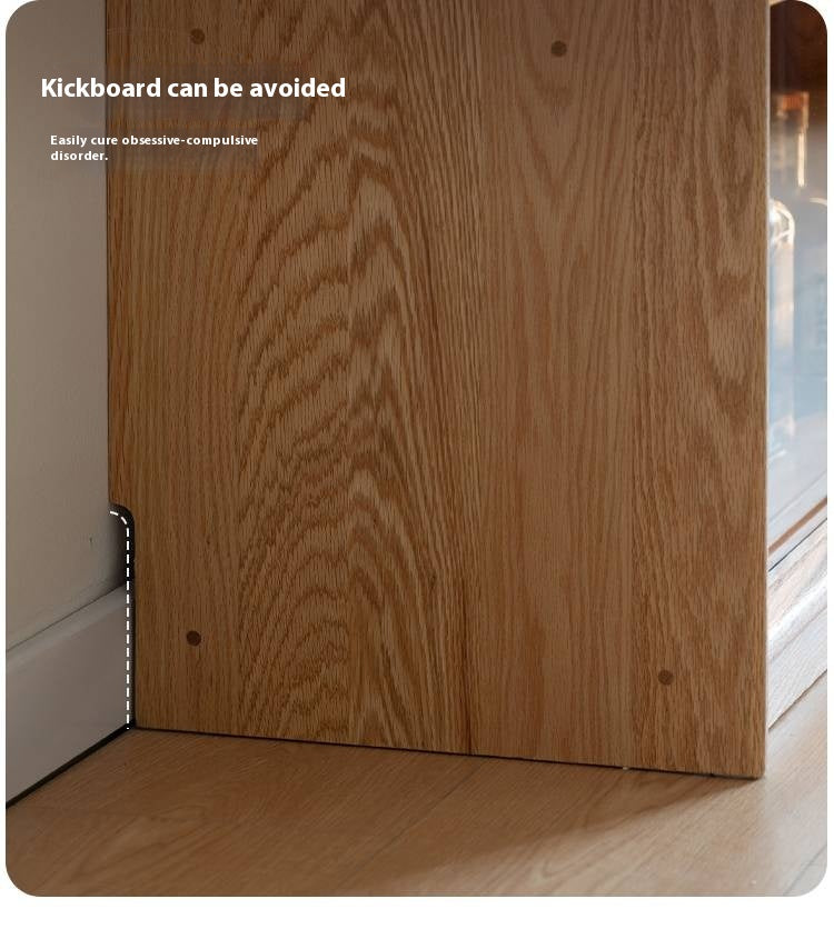 Oak Solid Wood Modern Bookcase