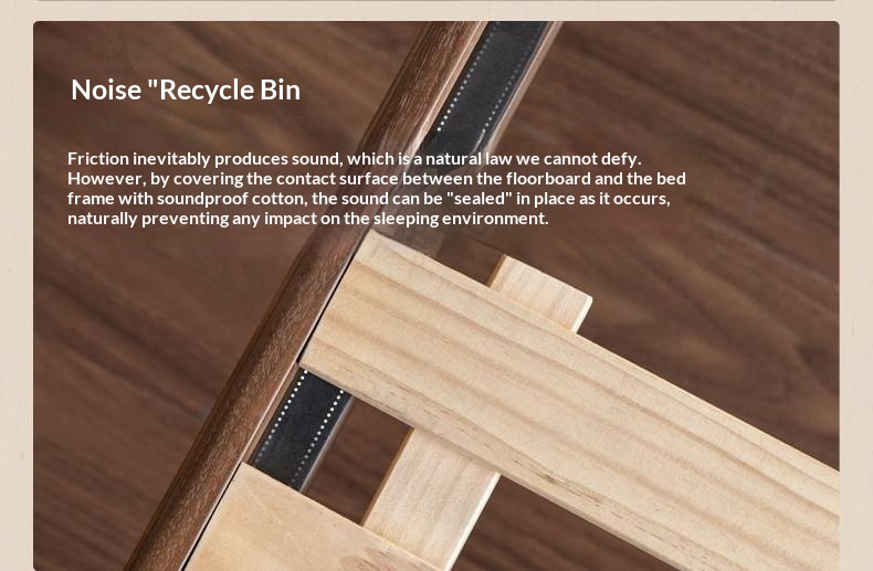 Black Walnut Solid Wood Genuine Leather Soft Bed