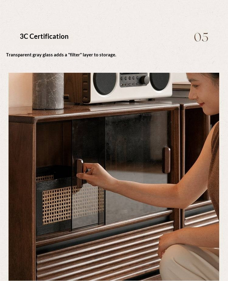 Golden Sandalwood Solid Wood Wall-Mounted Bookcase with Free Combination Grid Design