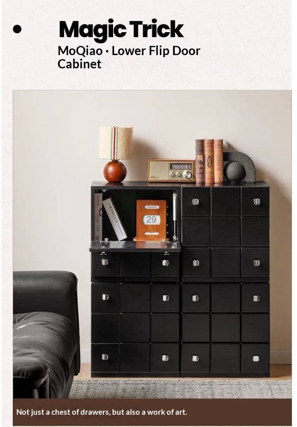 Solid RubberWood Retro Style Side Cabinets