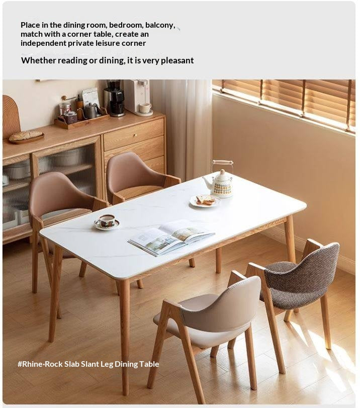 Black Walnut, Oak, Solid Rubberwood Chair with Soft Fabric/Leather Back