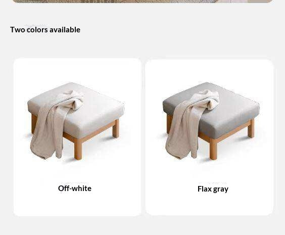 Ash, Oak, Black Walnut Solid Wood  Fabric Footstool