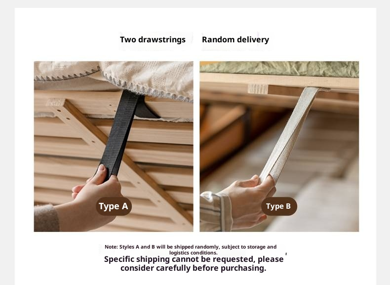 Oak Solid Wood Modern Simple Fabric Soft-Padded Box Bed