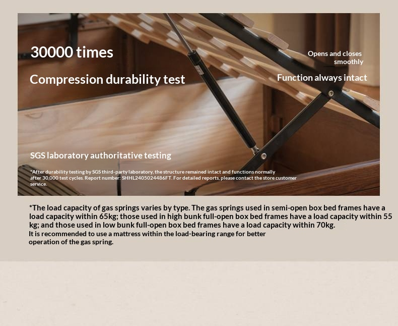 Oak Solid Wood Box Bed, Platform Box Bed, Headboard-Free Bed – Modern Minimalist Style