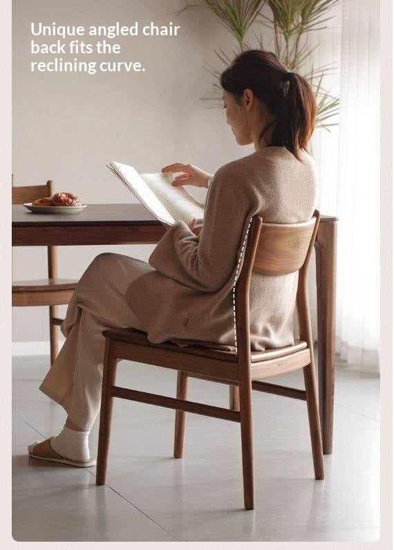 Set pcs 4 Black Walnut, Ash, Oak, Beech, Sandalwood, White Oak Solid Wood Dining Chair