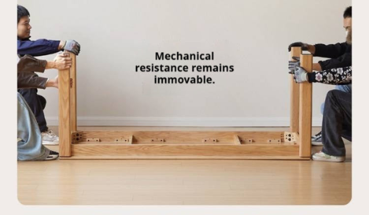 Oak Solid Wood Modern Minimalist Long Dining Table