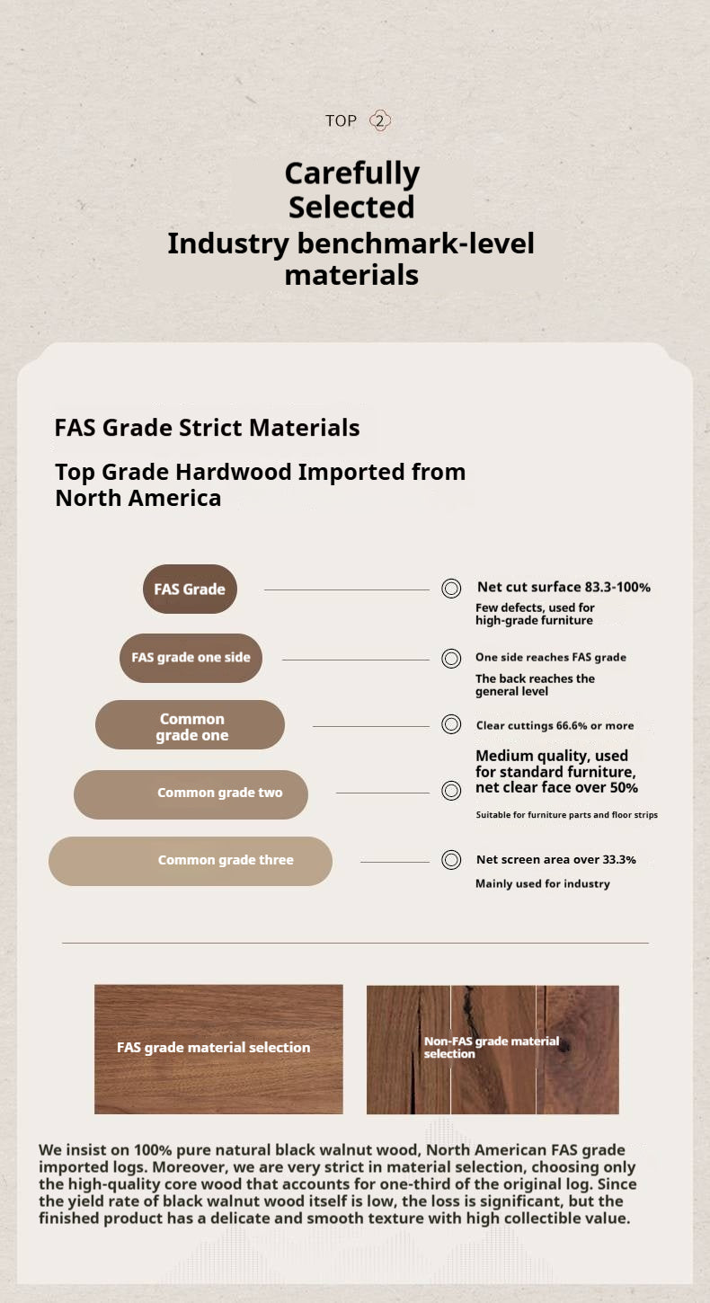 Set 4pcs Black Walnut Solid Wood Home Soft Back Dining Chair