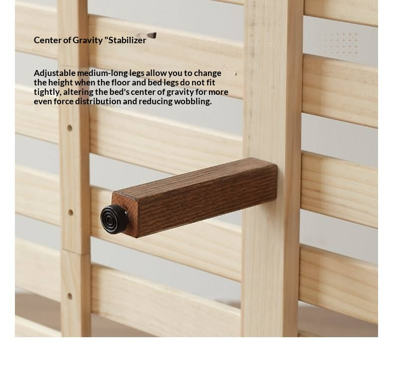 Oak Solid Wood Bed Modern