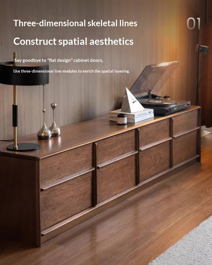 Solid Rosewood Modern Simple TV Cabinet