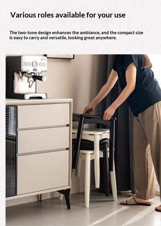 Solid Rubberwood Square Stools