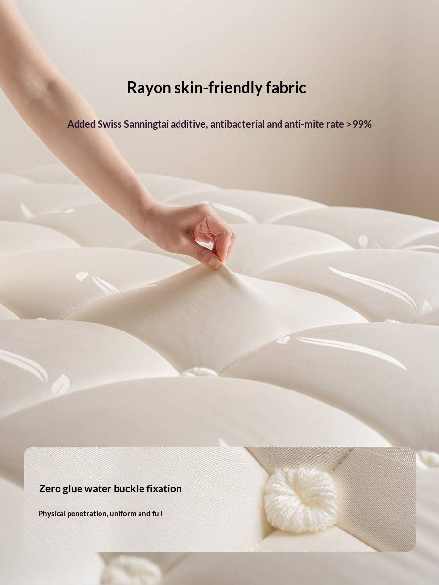Zero-Glue Mattress 3D Breathable Thick Mattress Double Layer Independent Pocket Spring Back Support Mattress Cloud Cube Anti-mite Mattress 25 cm