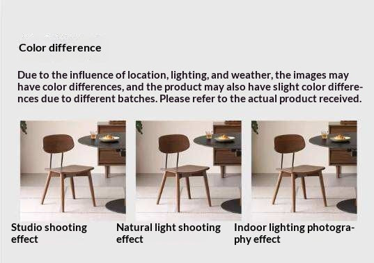 Set 2 pcs Black Walnut, Oak Solid Wood Italian Style Side Chair for Dining Room