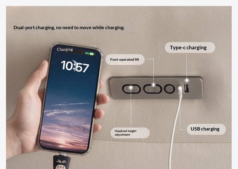 Genuine Leather Modern Functional Electric Chair