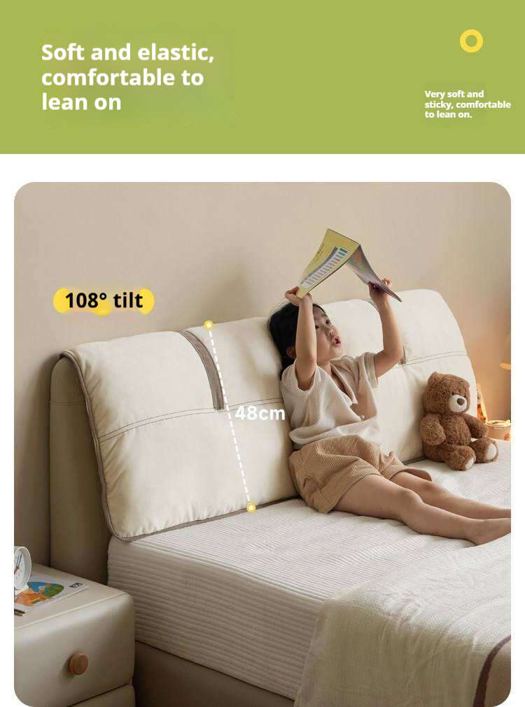 Kids Upholstered Montessori Platform Bed with Removable Washable Cover