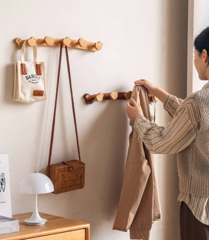 Beech Solid Wood Entry Door Porch Hanger