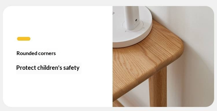Oak Solid Wood Lifting Study Table Narrow Kids Desk
