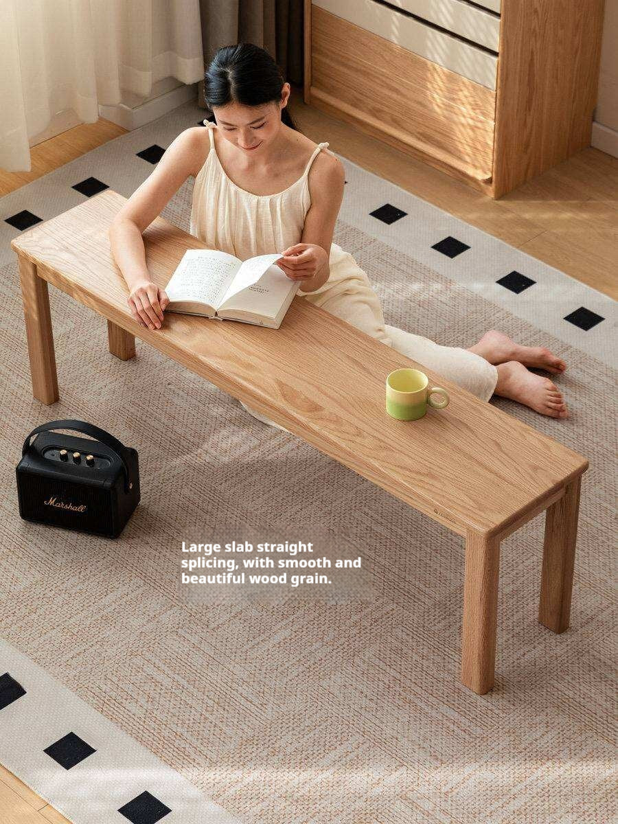 Ash, Oak, Beech, Solid Rubberwood Wide Seat Bench