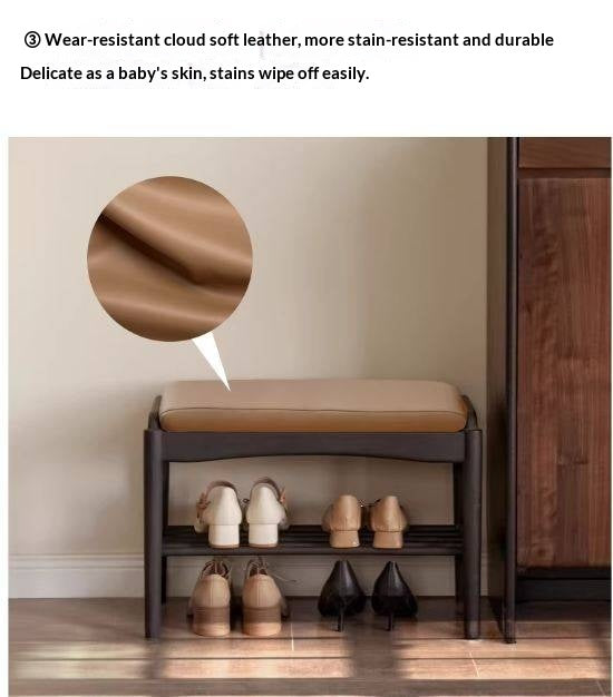 Oak Solid Wood Shoe Changing Bench