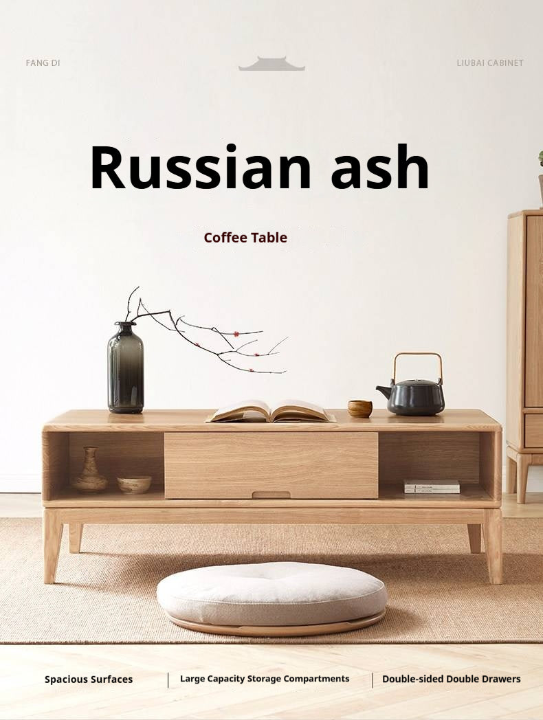 Ash Solid Wood New Style Modern Nordic Coffee Table