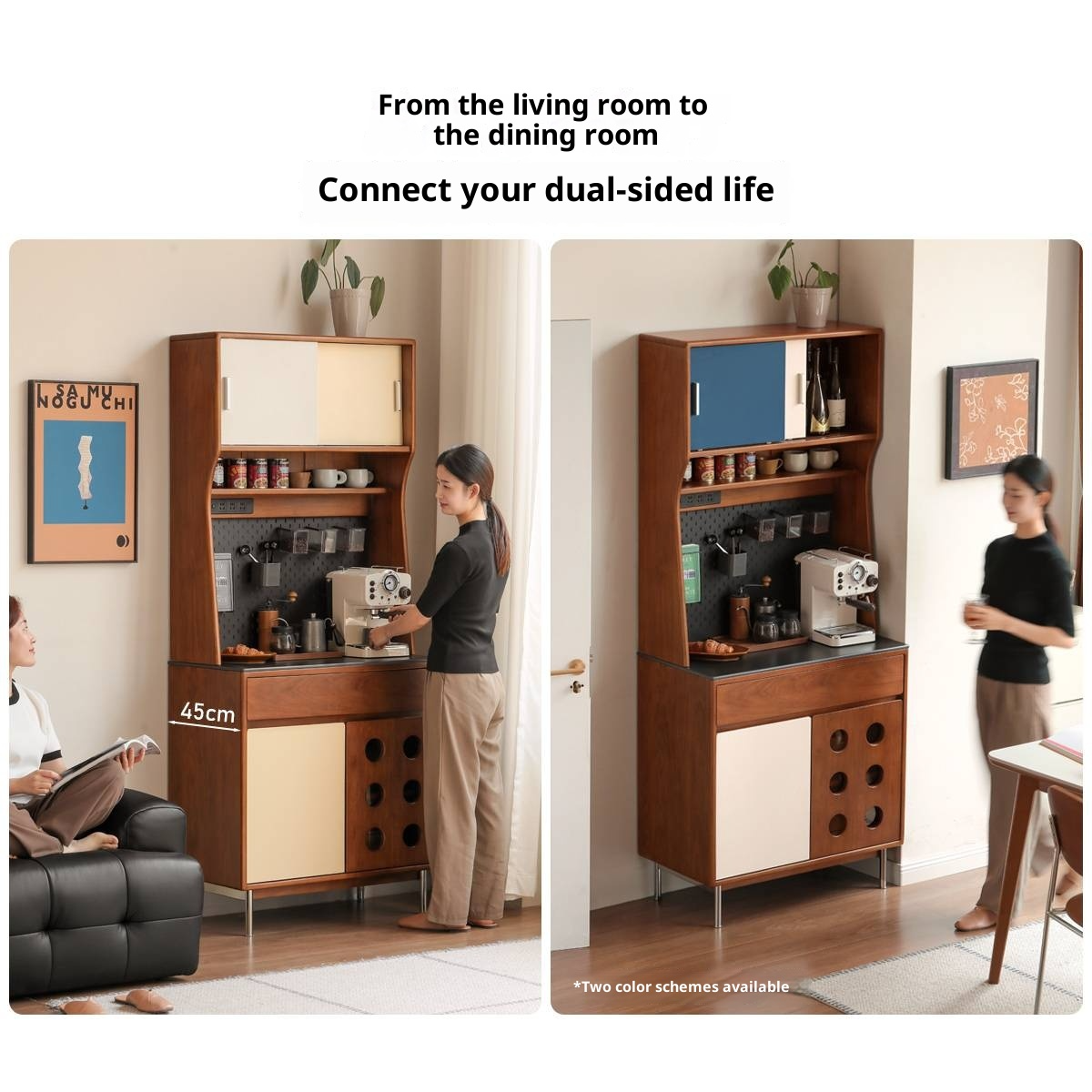 Tulipwood Solid Wood Medieval Style Sideboard