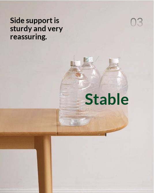 Beech Solid Wood Folding Dining Table