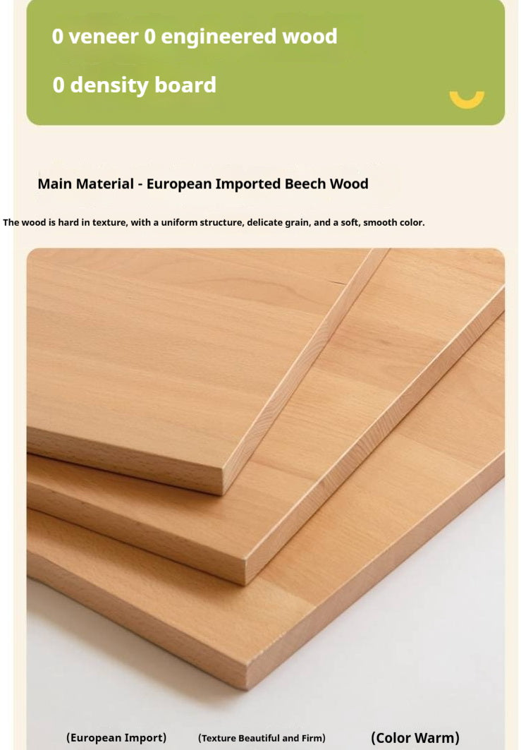 Oak, Beech Children's Bed — Simple Design with Soft-Padded Headboard
