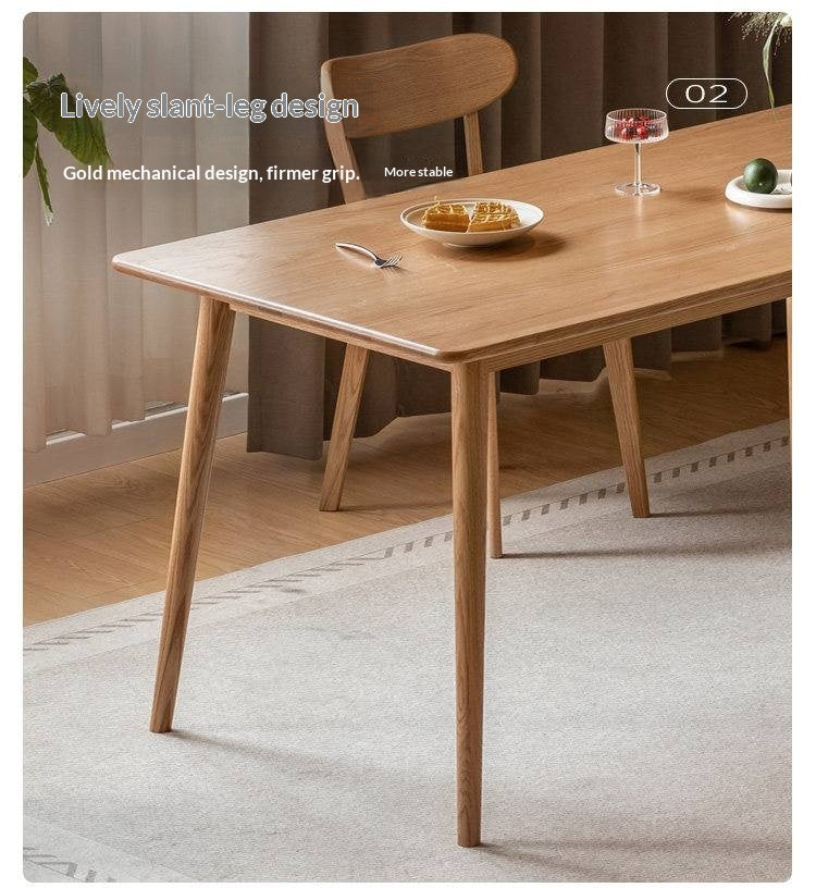 Oak Solid Wood Modern Dining Table