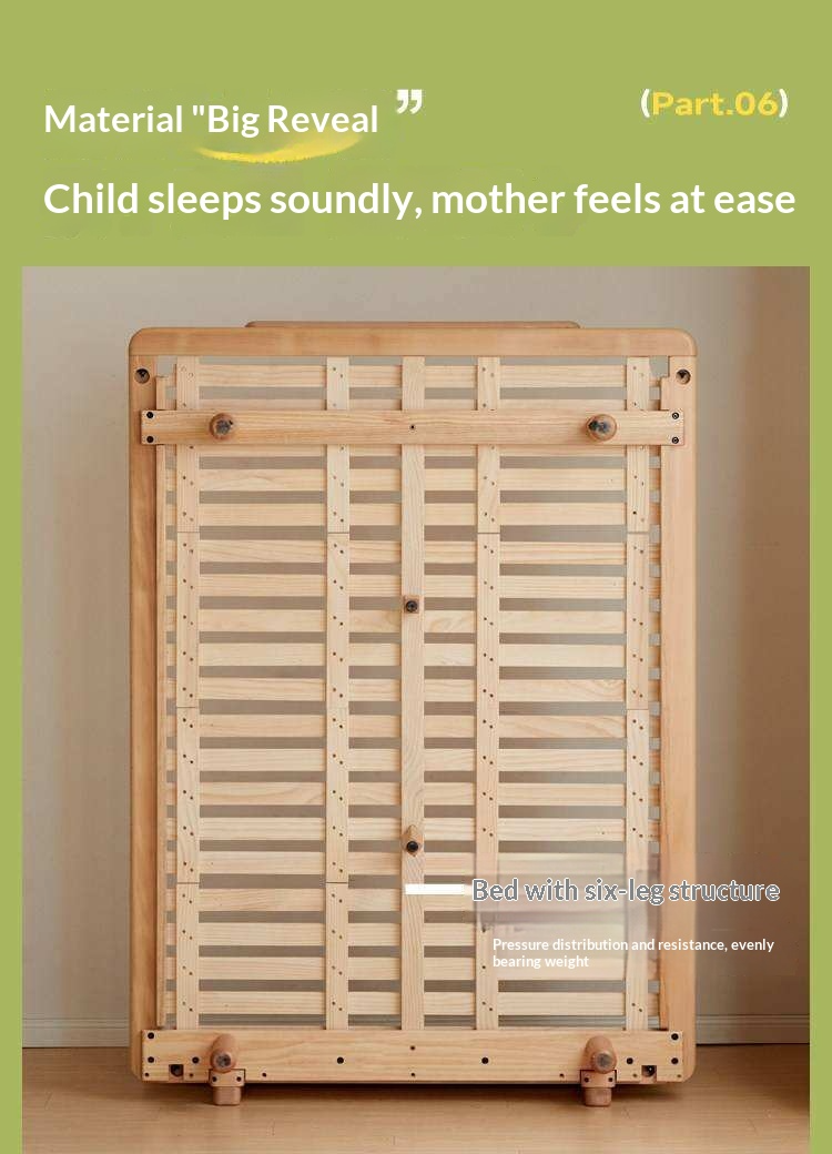 Beech Solid Wood Kids Floating Platform Bed with Upholstered Headboard and Optional Guardrails