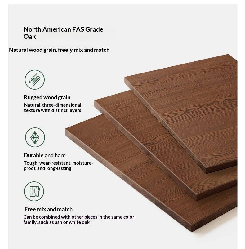 Oak Solid Wood Folding Dining Table