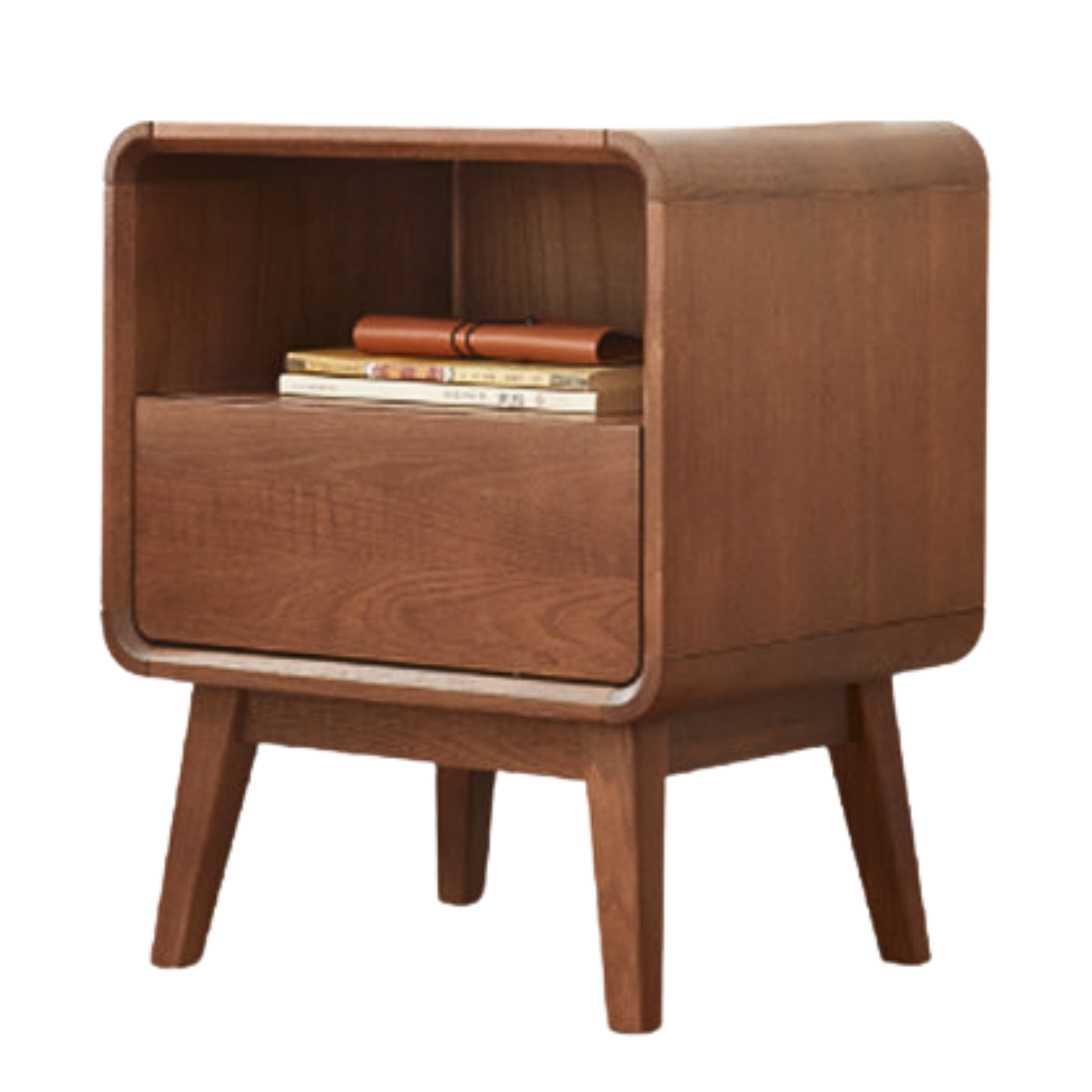 Black walnut, Ash solid wood modern nightstand