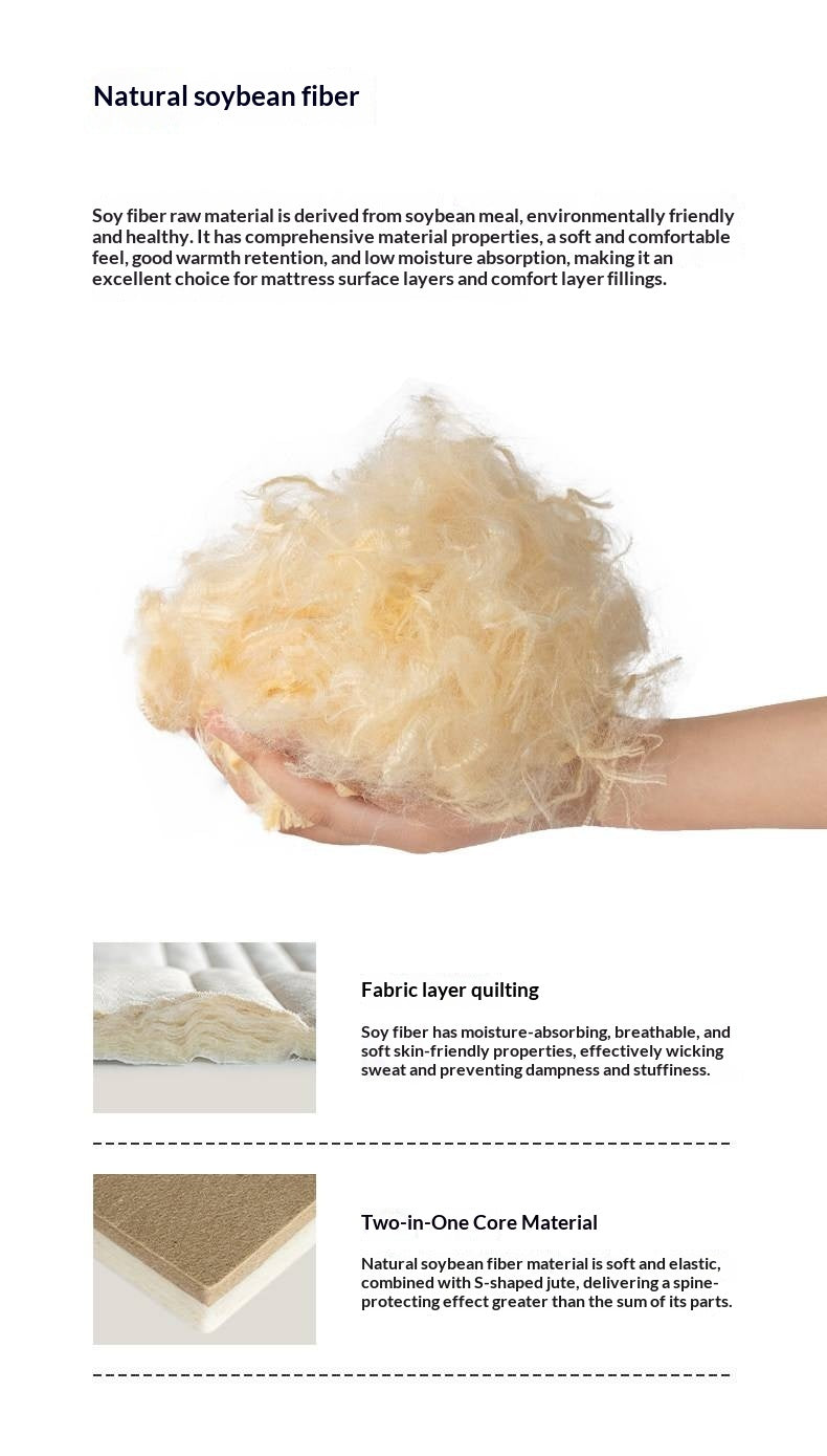 Zero Glue Certified Thick Mattress, Home Use Spring Mattress, Latex Soft Mattress, Bedroom Jute Mattress, Model Pro 23 cm