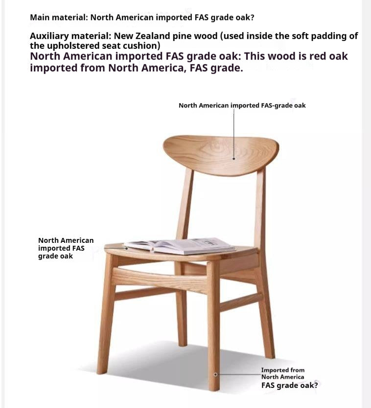 Set 4 pcs Ash, Oak, Beech Solid Wood - Dining Chair