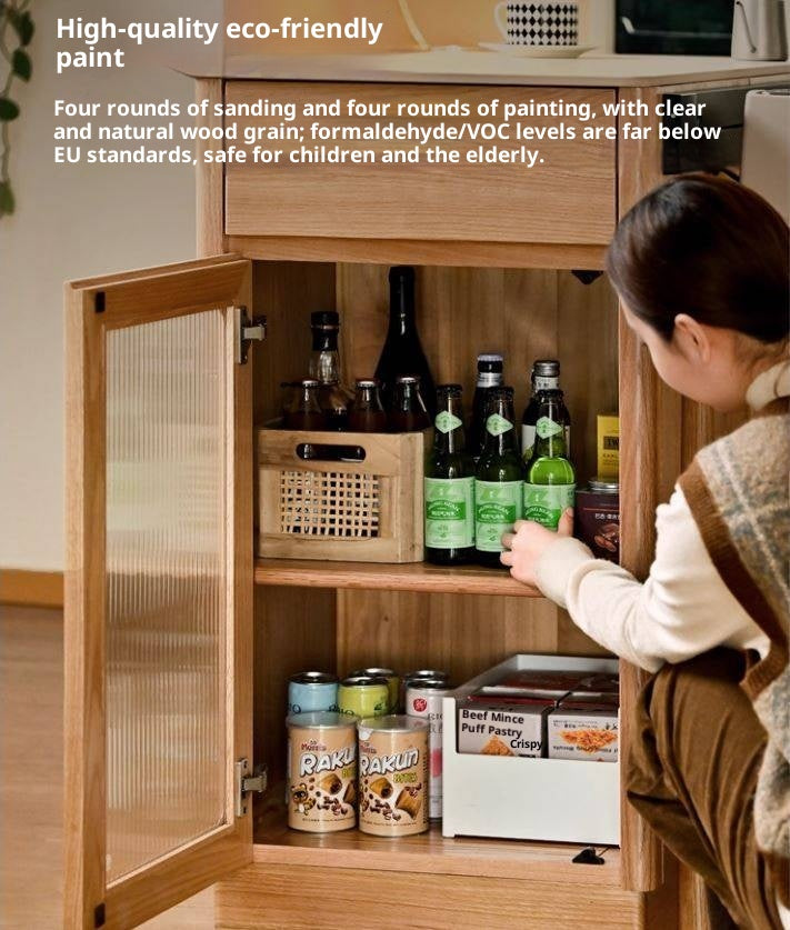 Oak, Beech Solid Wood Modern Rock Plate Island Table