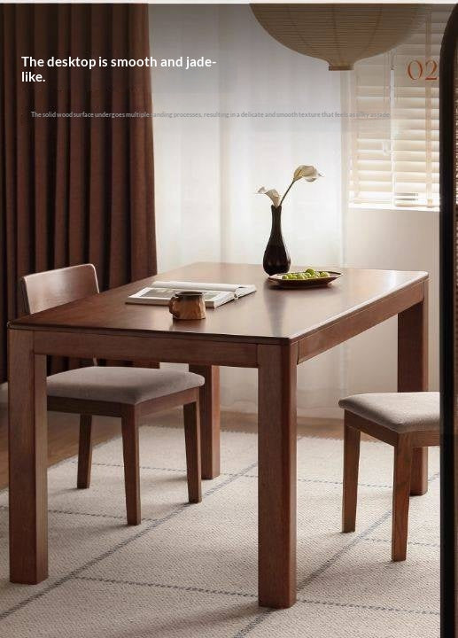 Solid Longan Hardwood Dining Table