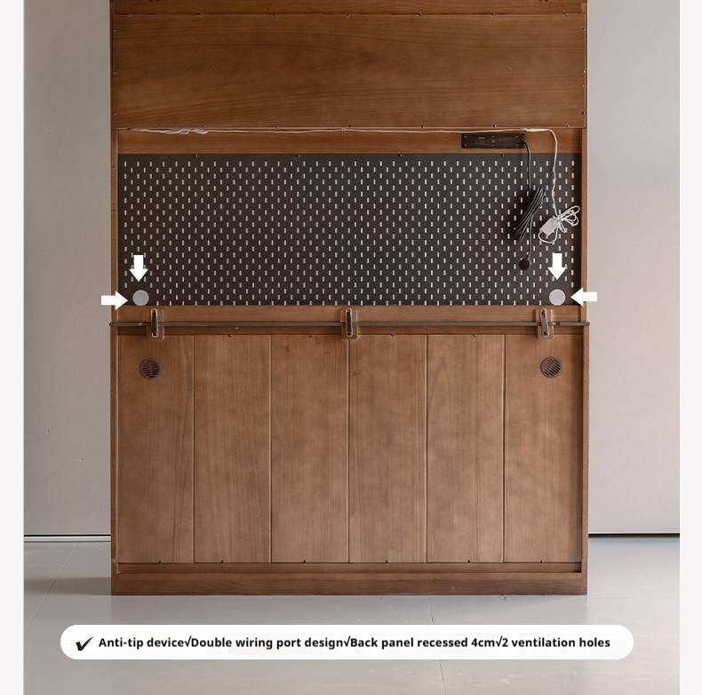 Oak Solid Wood Sideboard Cabinet