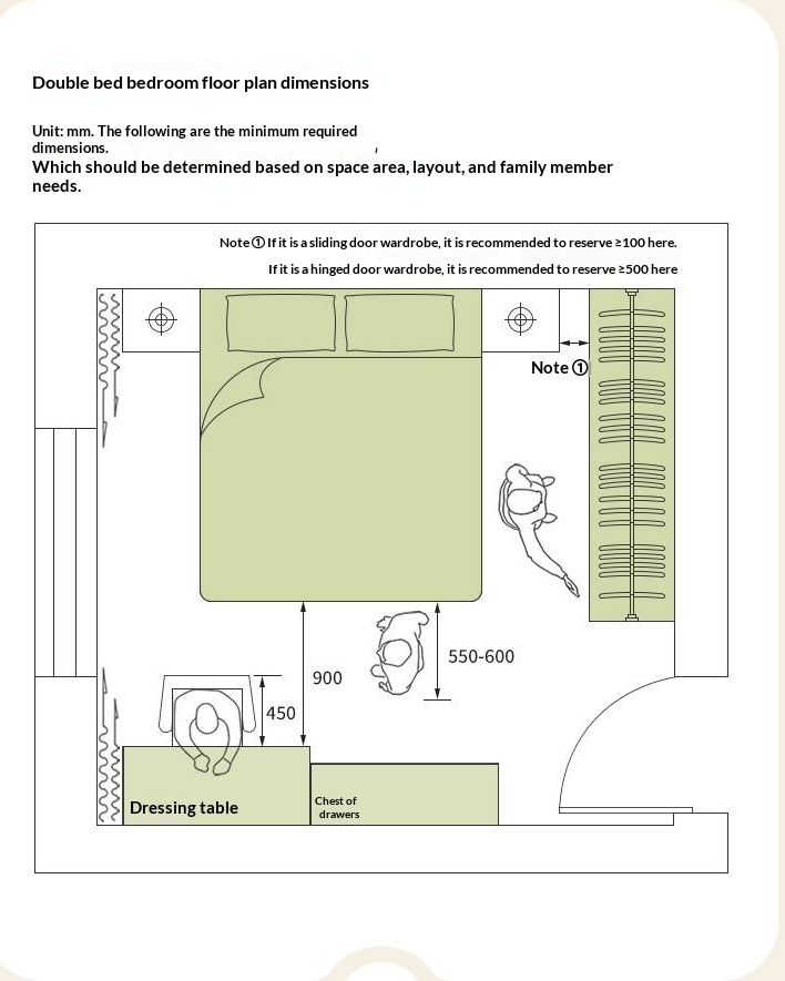 Oak, Rubberwood Solid Bed with Cream Finish — Casual Bedside with Soft Bag Backrest and White Soft Back