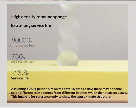 Oak, Ash Solid Wood Wabi Sabi Style Genuine Leather Sofa, fabric sofa