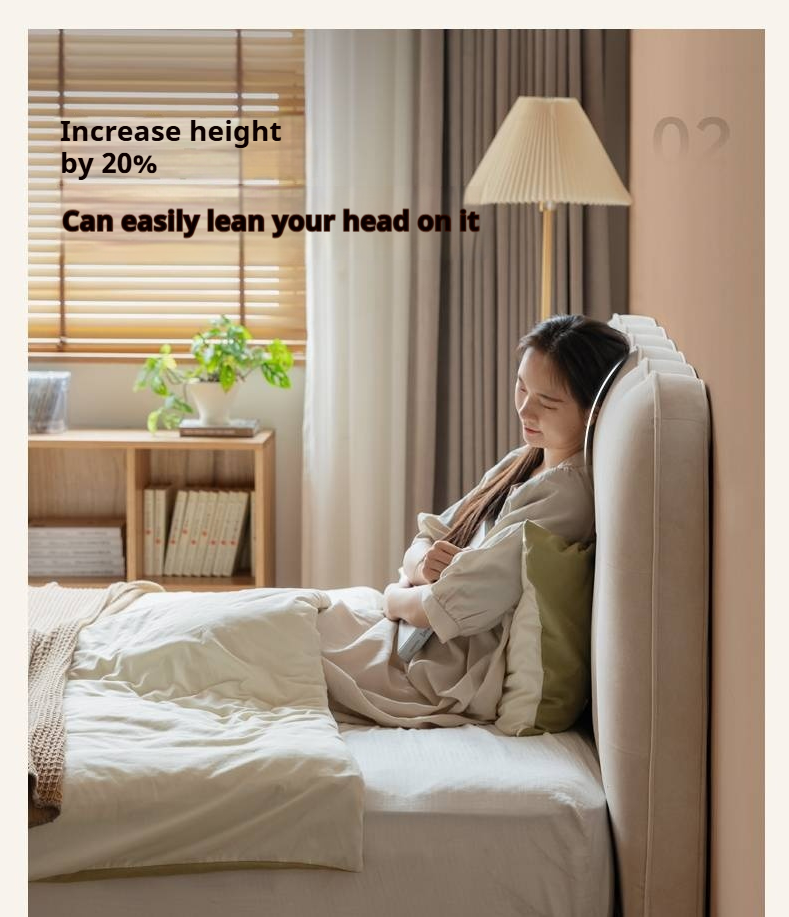 Fabric Cat Scratch Soft Backrest Bed