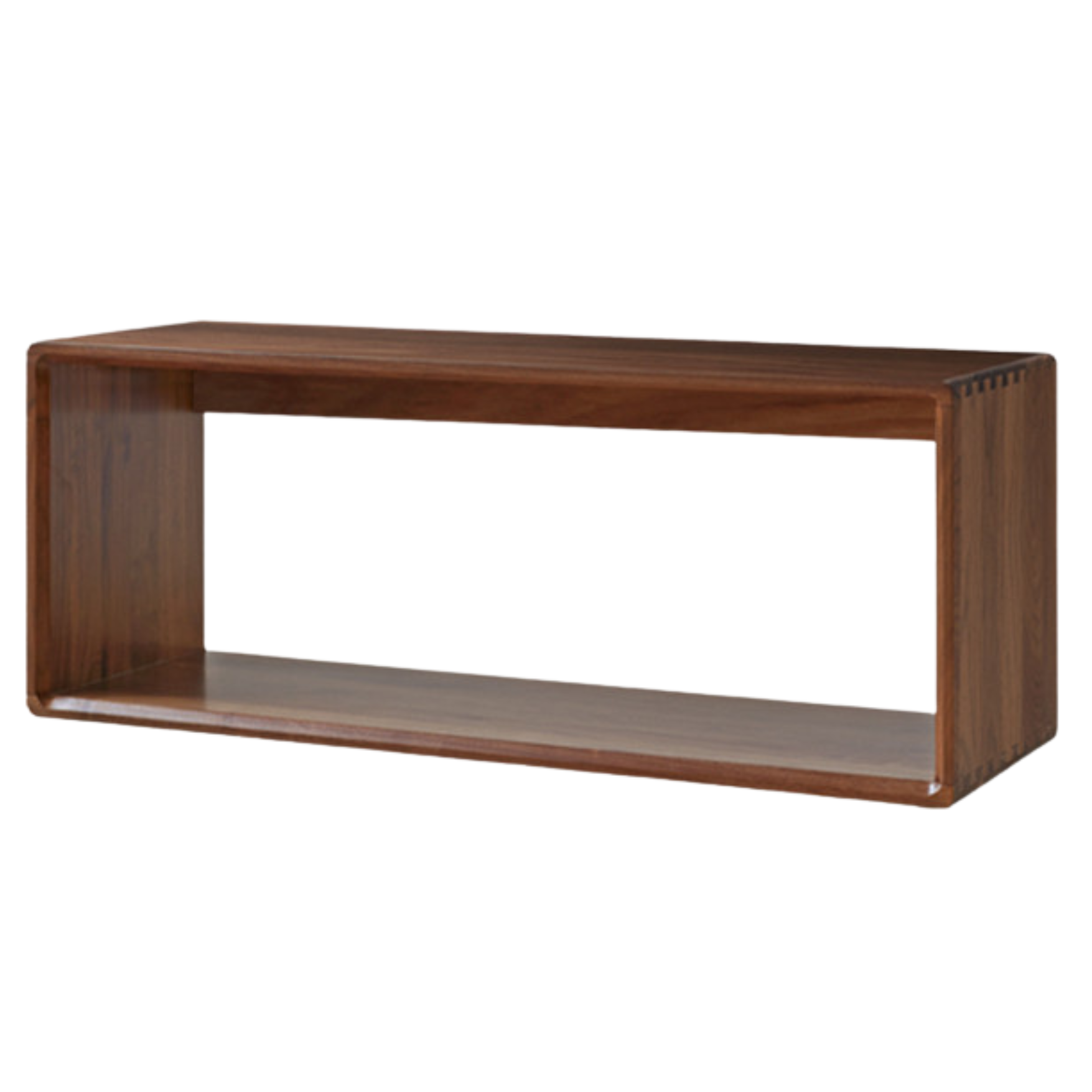 Black Walnut, Oak Solid Wood Small Combination Bookcase