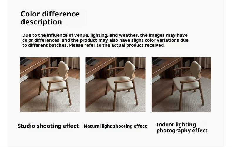 Black Walnut Solid Wood Dining Chair with Backrest