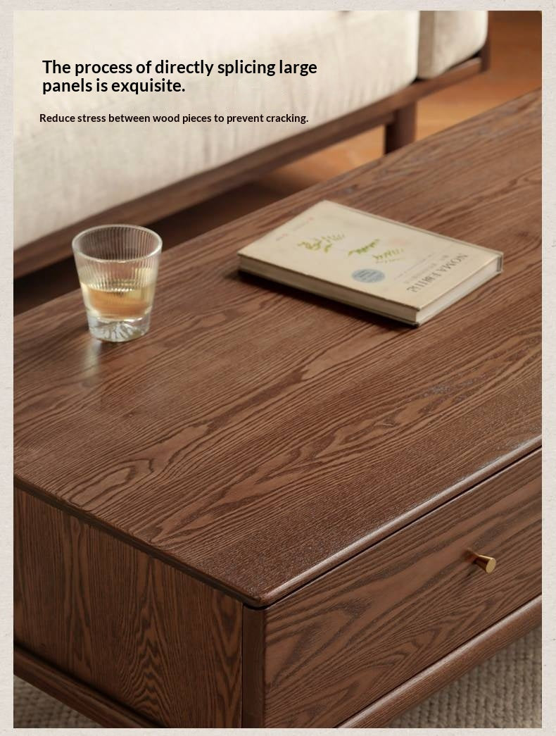 Ash Solid Wood Simple Modern Coffee Table