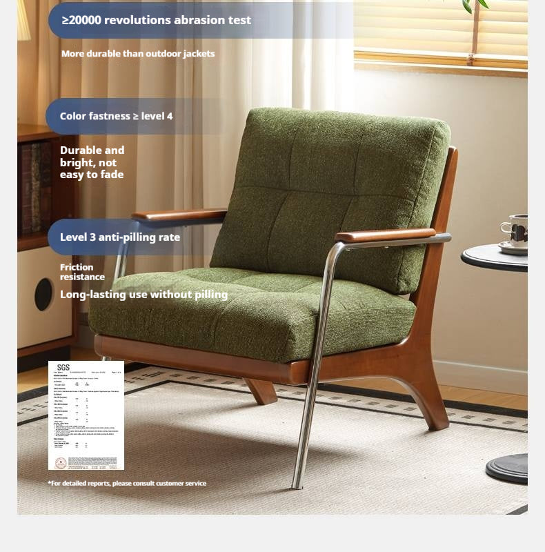 Beech Solid Wood Middle Ages Single Chair